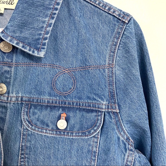 Madewell Cropped Jean Jacket Western Edition - Picture 6 of 10